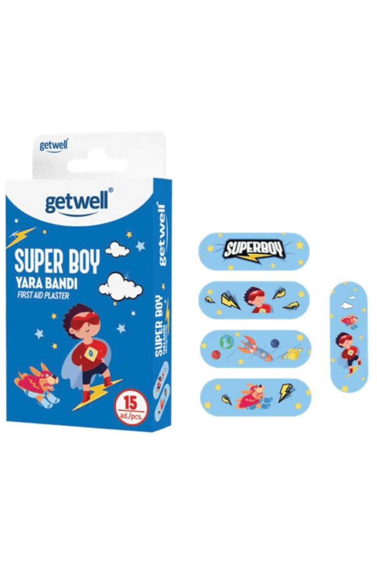 Getwell Super Boy Yara Bandı 15 Adet