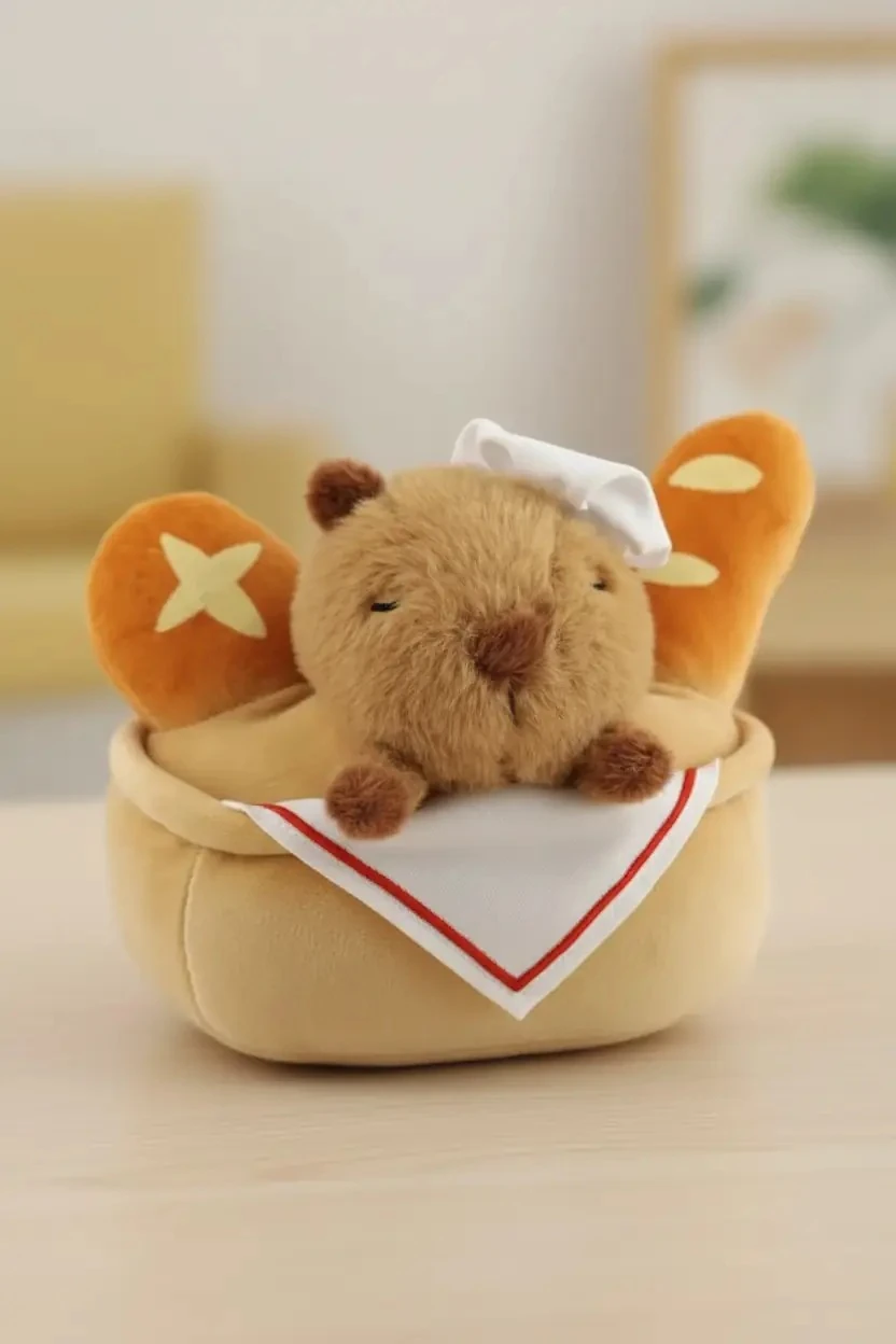 Miniso Lisanslı Pişirme Serisi Mimi Bara Baget Peluş Oyuncak 18 Cm – Yumuşacık