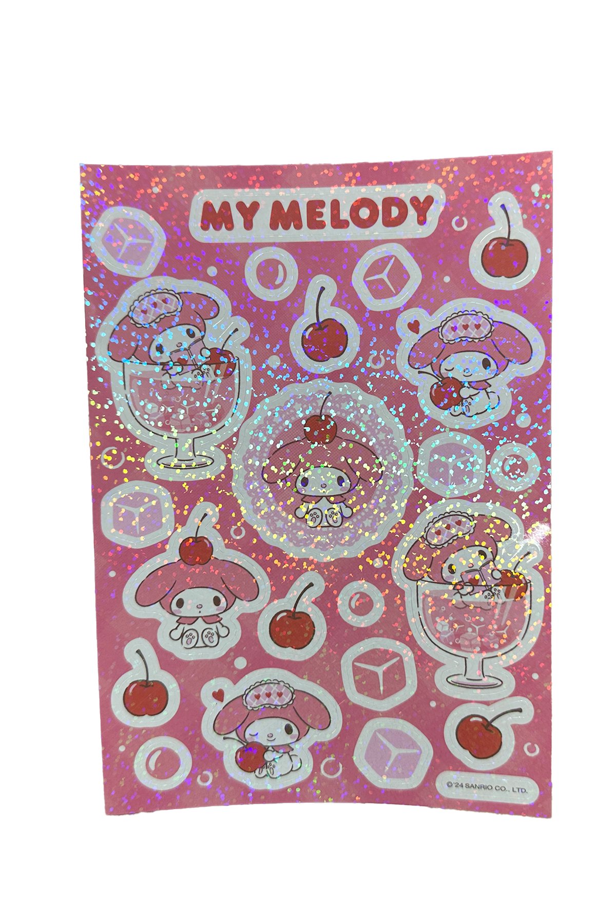 Sanrio Lisanslı Renkli Yaz Serisi Sert Kapak Sallantılı Not Defteri - My Melody