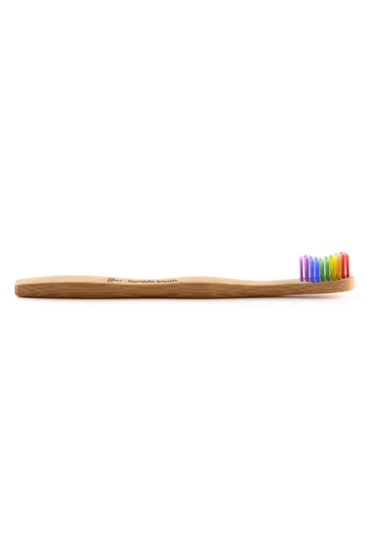Humble Brush Çocuk Ultra Yumuşak Bambu Diş Fırçası Gökkuşağı