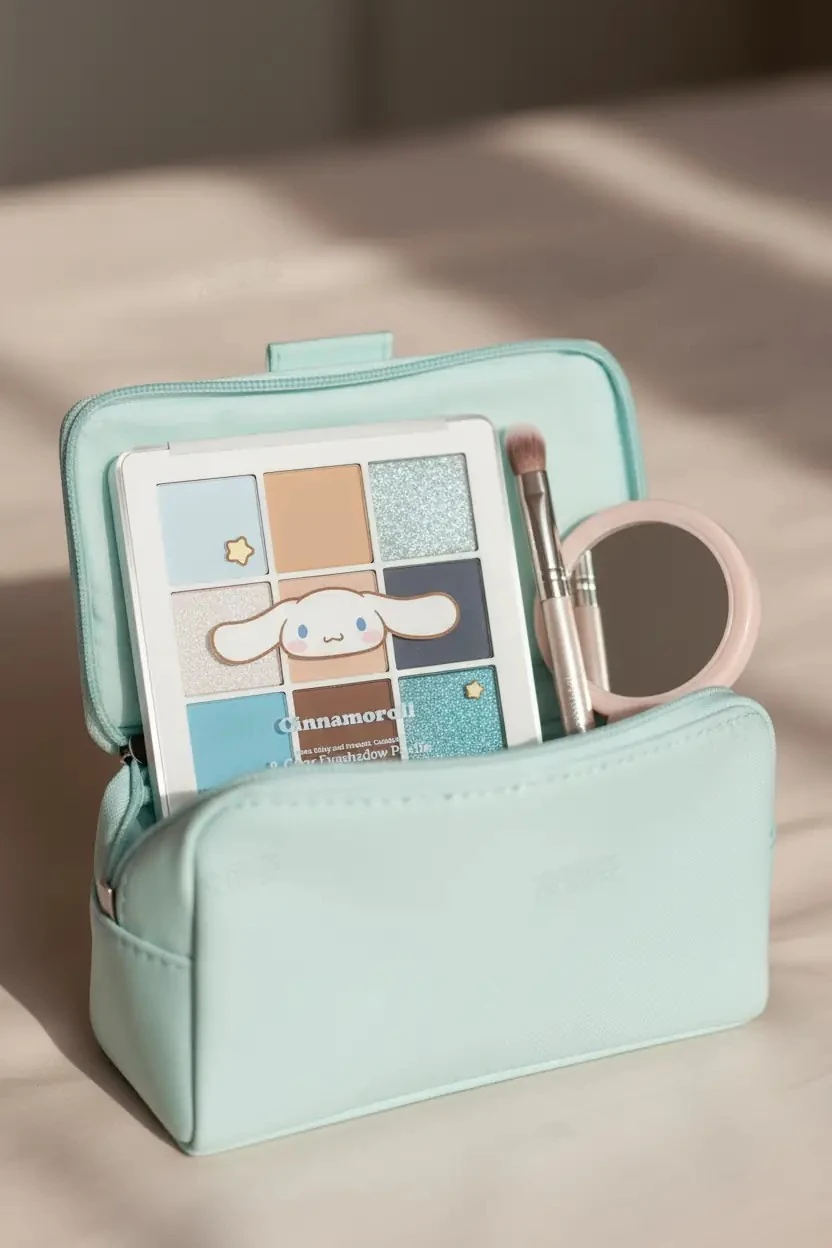 Sanrio Lisanslı Cinnamoroll 9 Renkli Göz Farı Paleti 03 Mavi – Kolay Harmanlanan Yapı