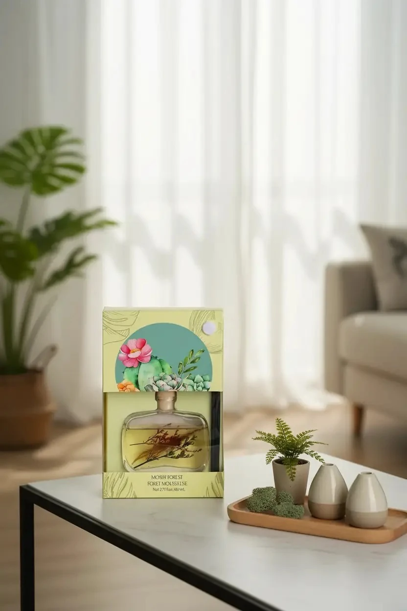Miniso Lisanslı Sudaki Çiçek Serisi Yosunlu Orman Oda Kokusu – Ferahlatıcı ve Kalıcı Ev Parfümü 80 ML
