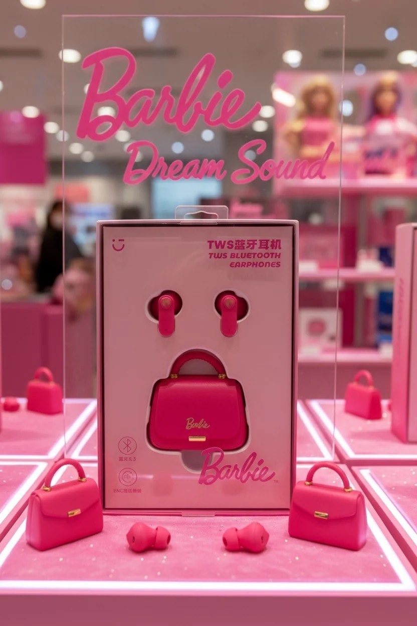 Barbie Lisanslı Çanta Şekilli Kulak İçi Bluetooth Kulaklık