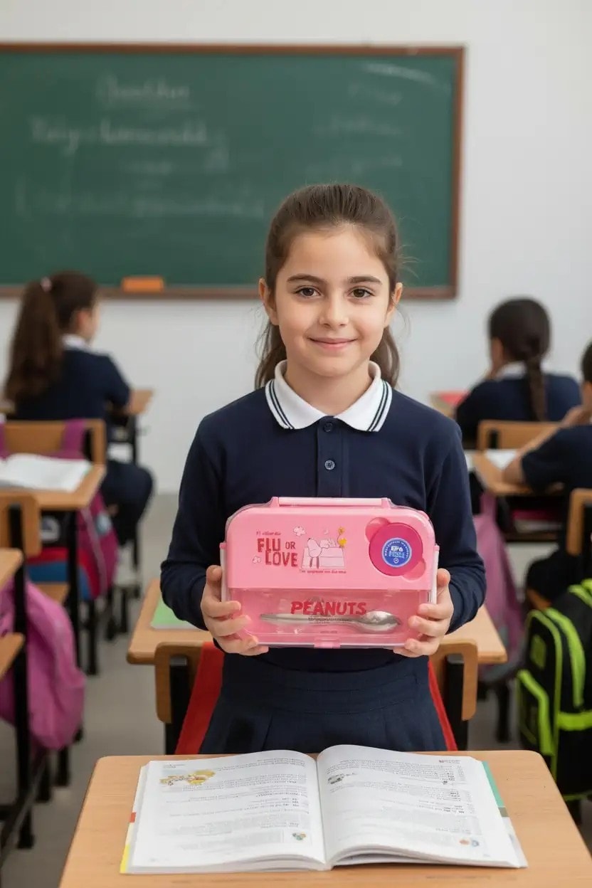 Snoopy Lisanslı Pembe Serisi Beslenme Çantası 1300mL