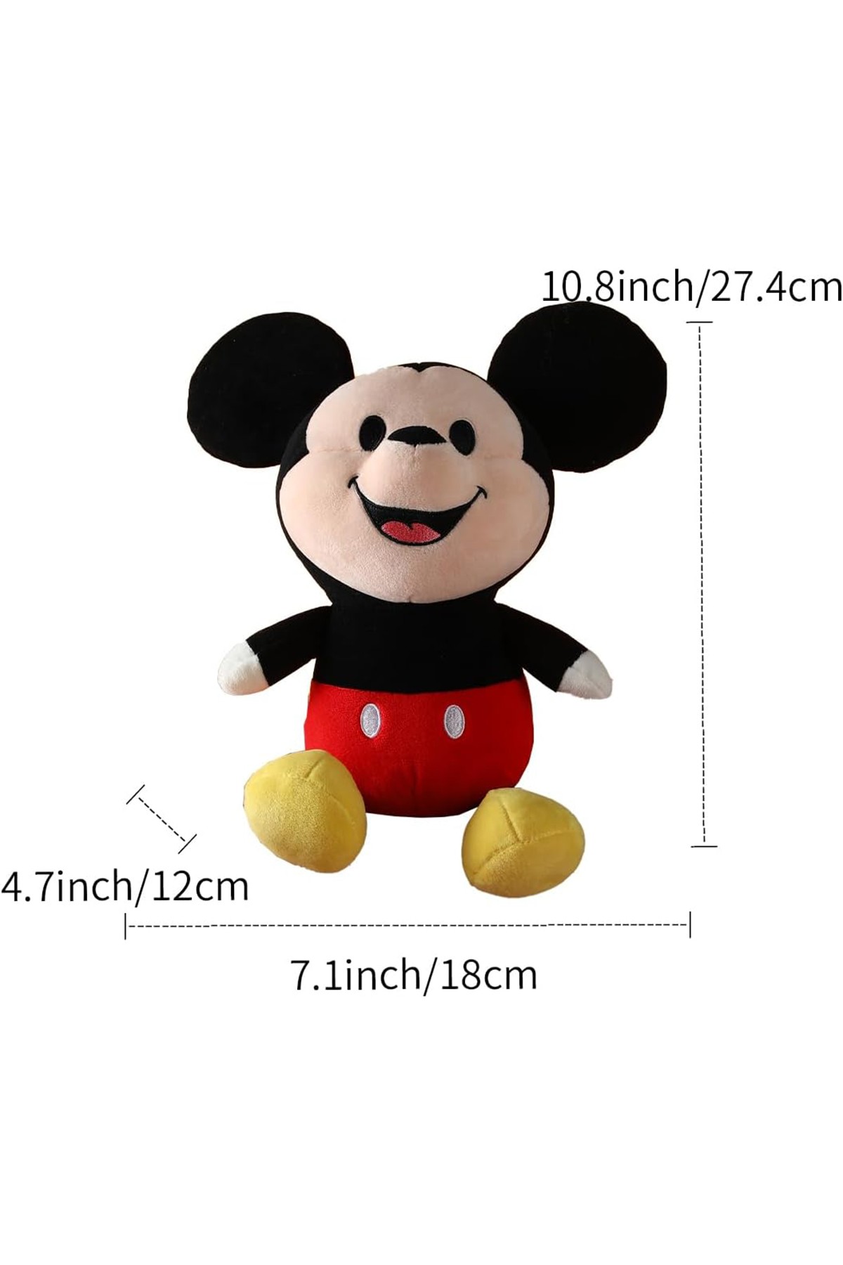 Disney Lisanslı Mickey Mouse 100 Gülen Yüz Serisi Peluş Oyuncak 25cm