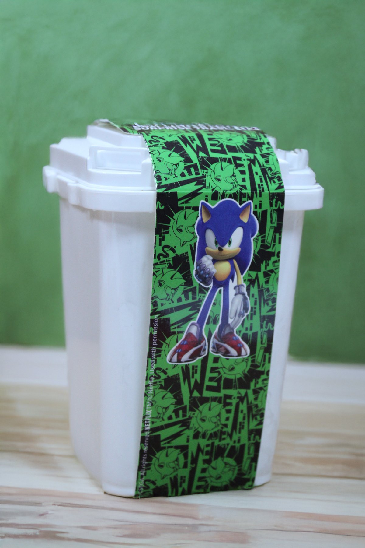 Sonic Prime Sürpriz Şeker Hediyeli Mini Çöp Kovası