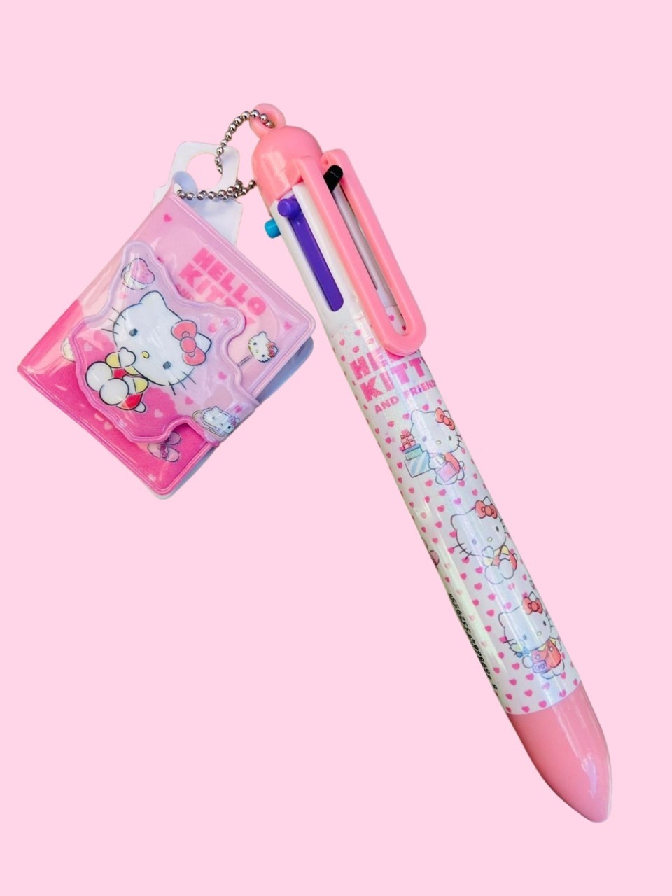 Kuromi - Hello Kitty 6 Renkli Tükenmez Kalem 