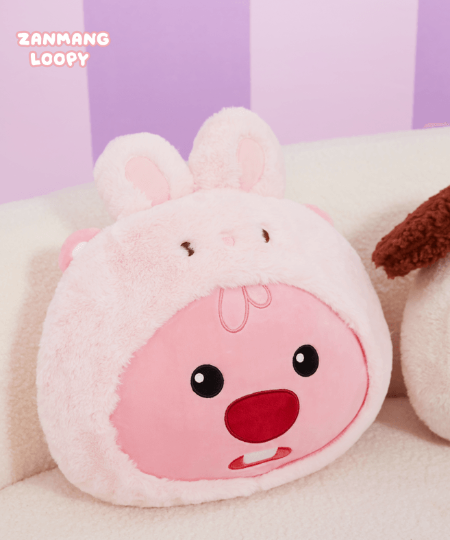 Zanmang Loopy Lisanslı Kostümlü Peluş Yastık (40cm) - Tavşan