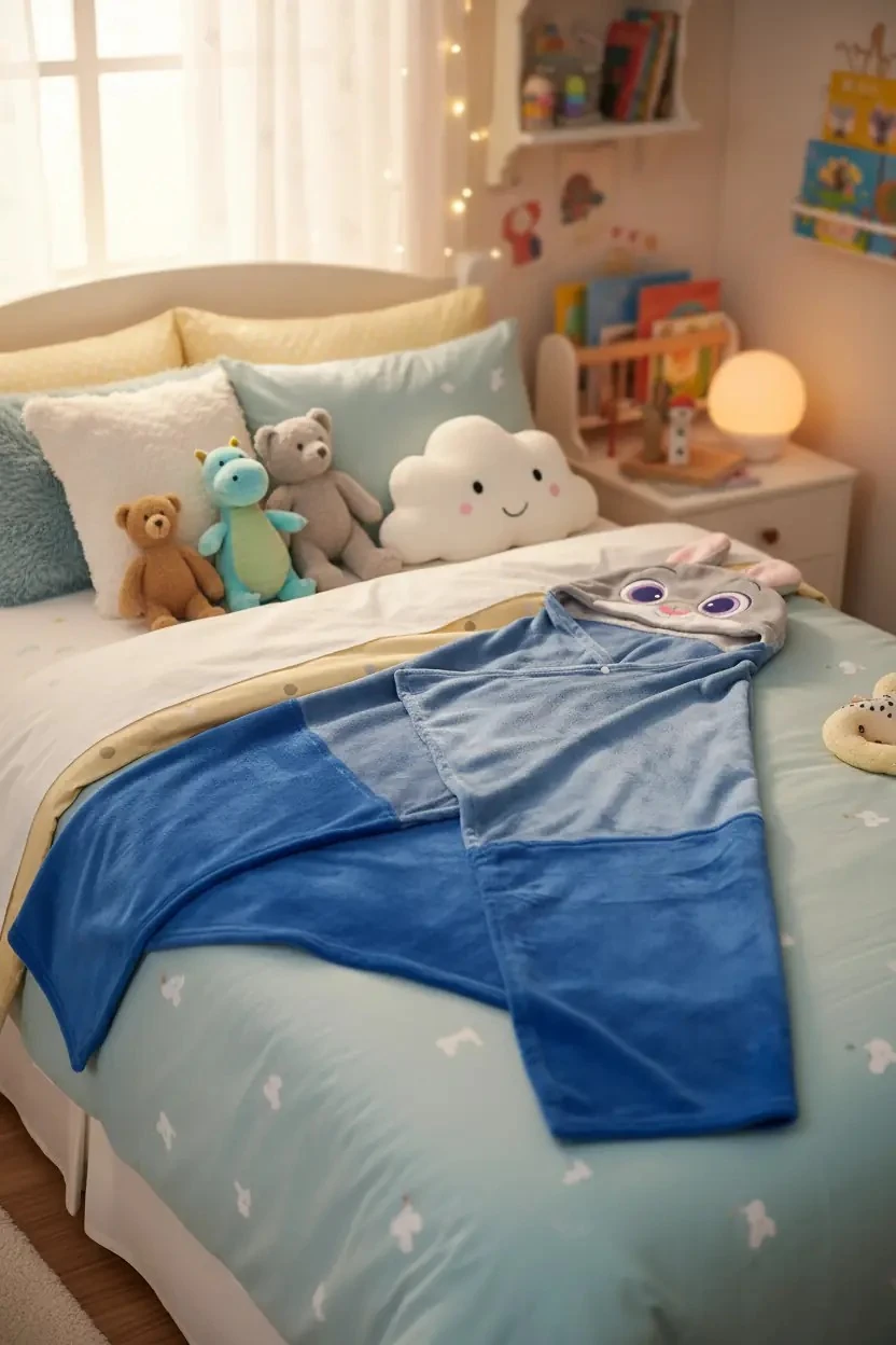 Disney Zootropolis Lisanslı Kalın Kapüşonlu Battaniye (Judy)