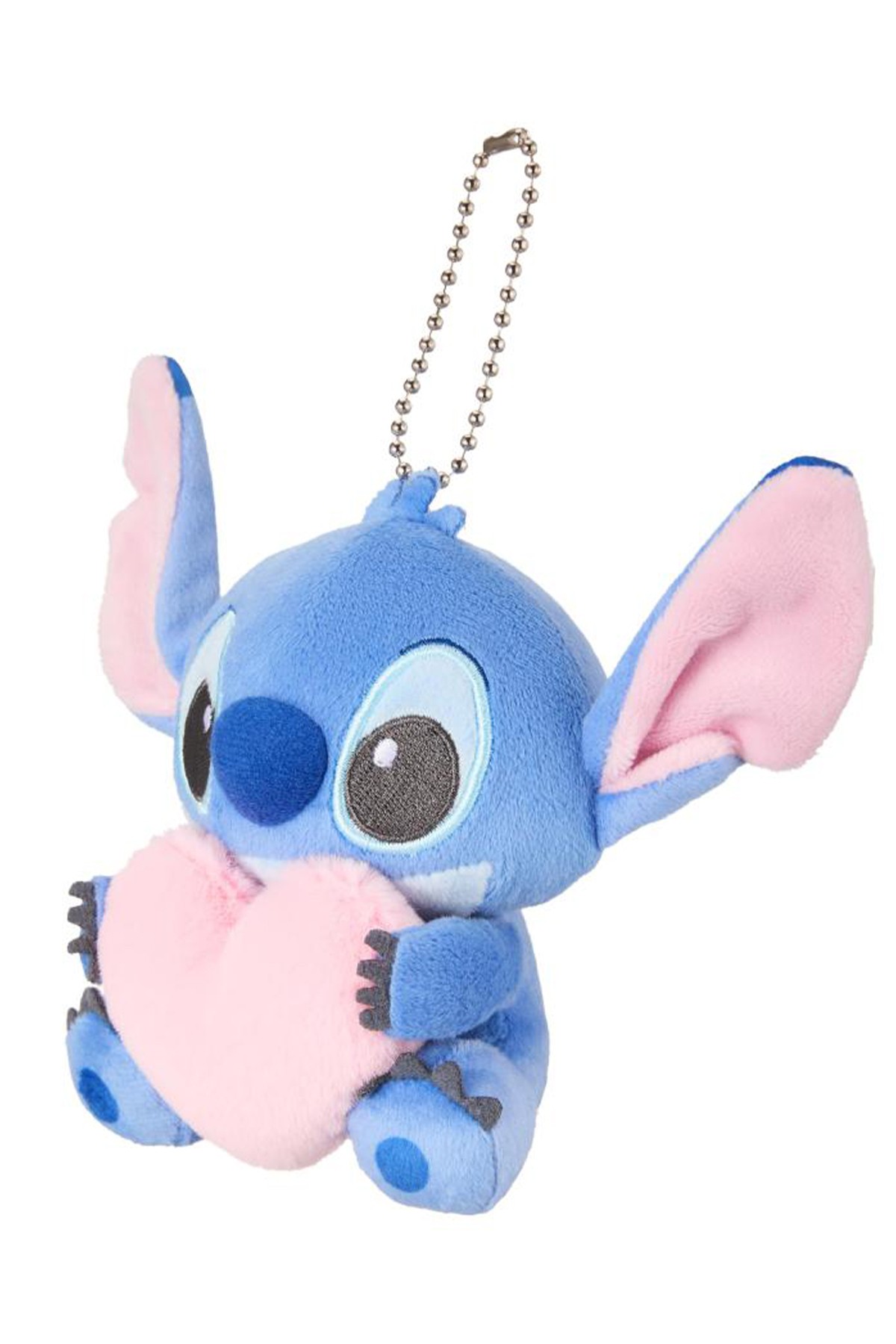 Disney Lilo&Stitch Lisanslı Kalp Figürlü Peluş Anahtarlık - Stitch