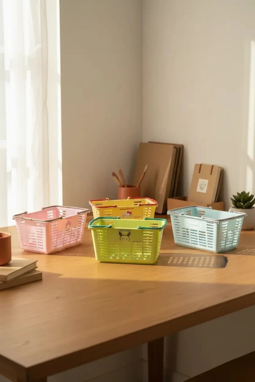 Sanrio Lisanslı Hello Kitty ve Arkadaşları Mini Sepet