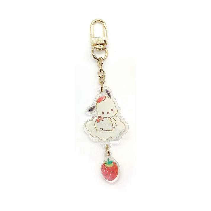 Sanrio Lisanslı Çilek Serisi Akrilik Anahtarlık - Sevimliliği Yanınızda Taşıyın