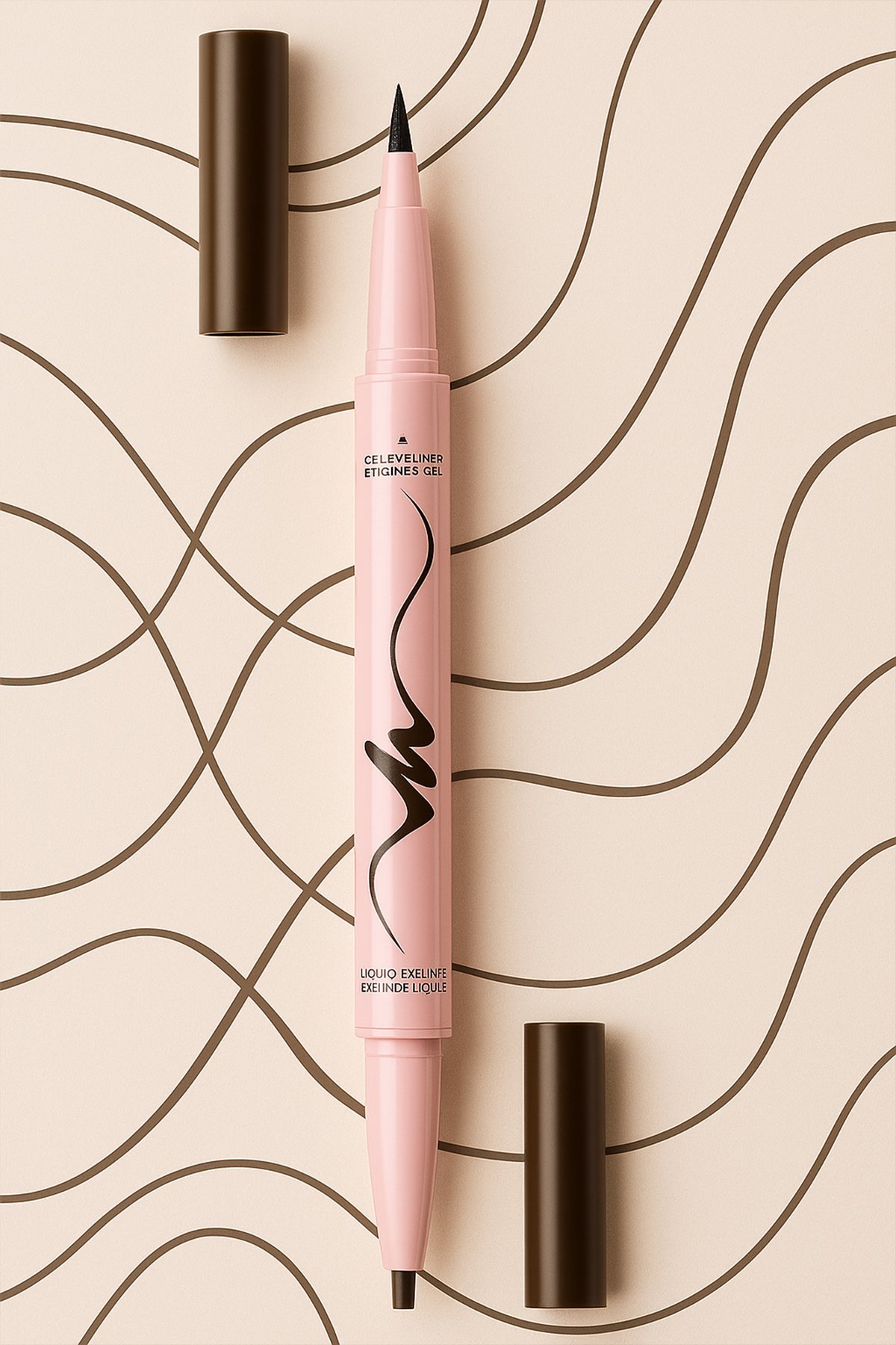 Minimalist Serisi Çift Taraflı Eyeliner (02 Kahve)