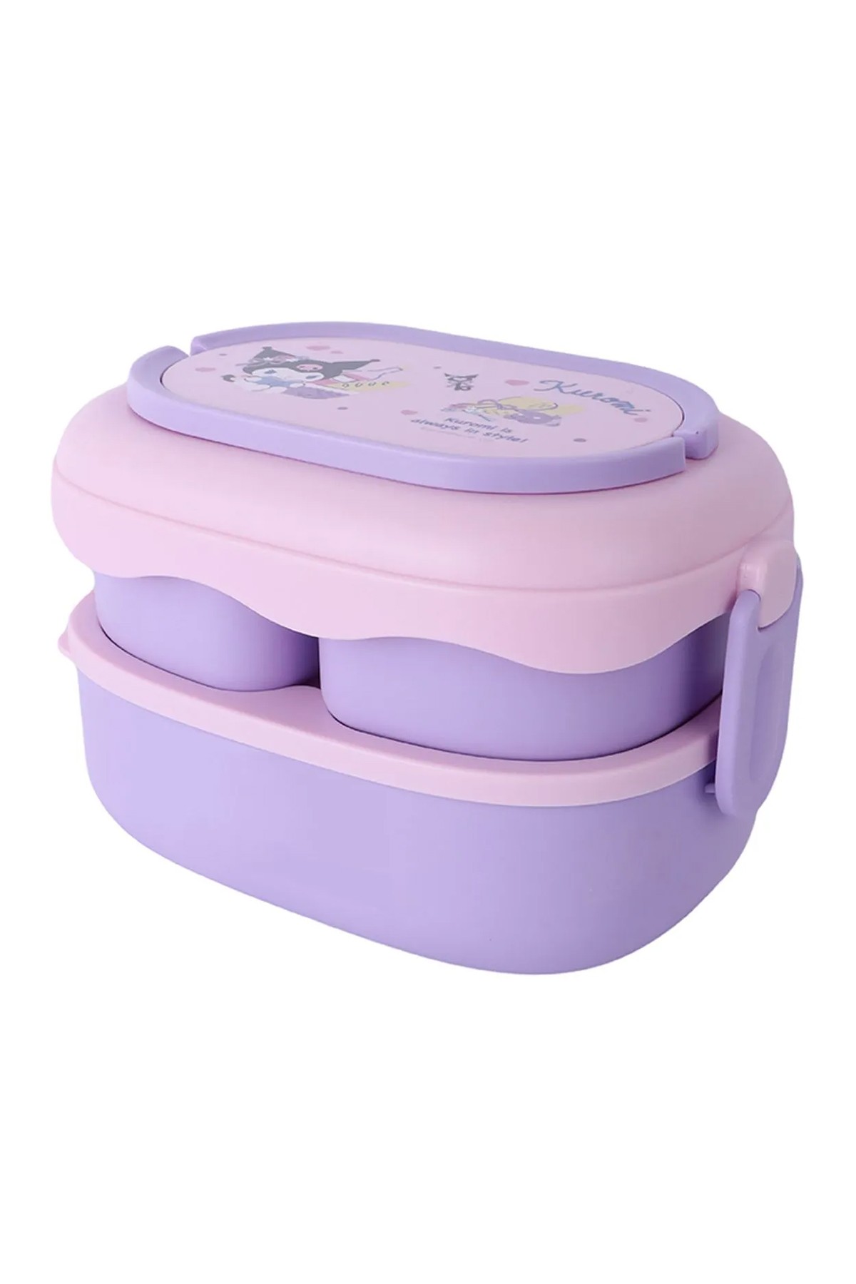 Sanrio Lisanslı Çift Katmanlı Askılı Yemek Kabı - 1600 ml