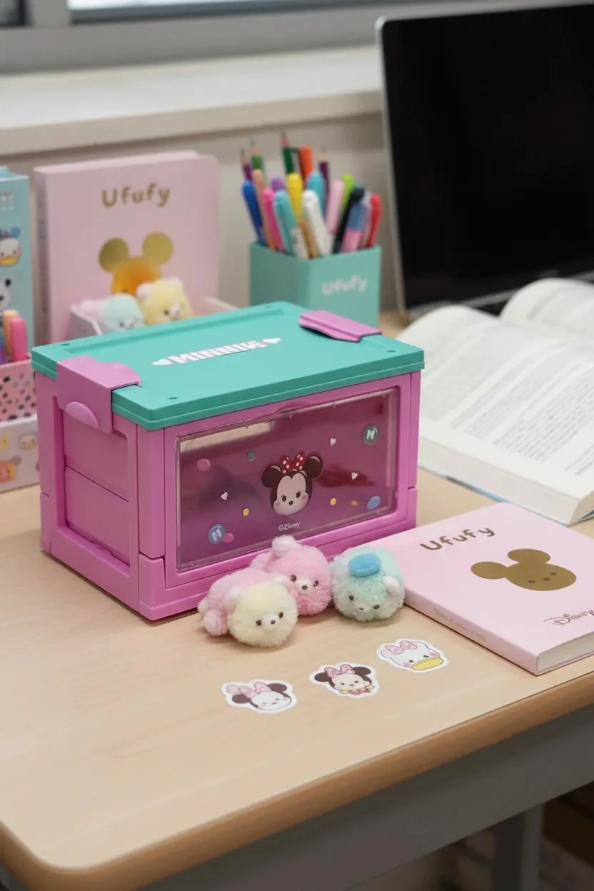 Disney Lisanslı Tsum Tsum Serisi Yan Pencereli Mini Saklama Kutusu