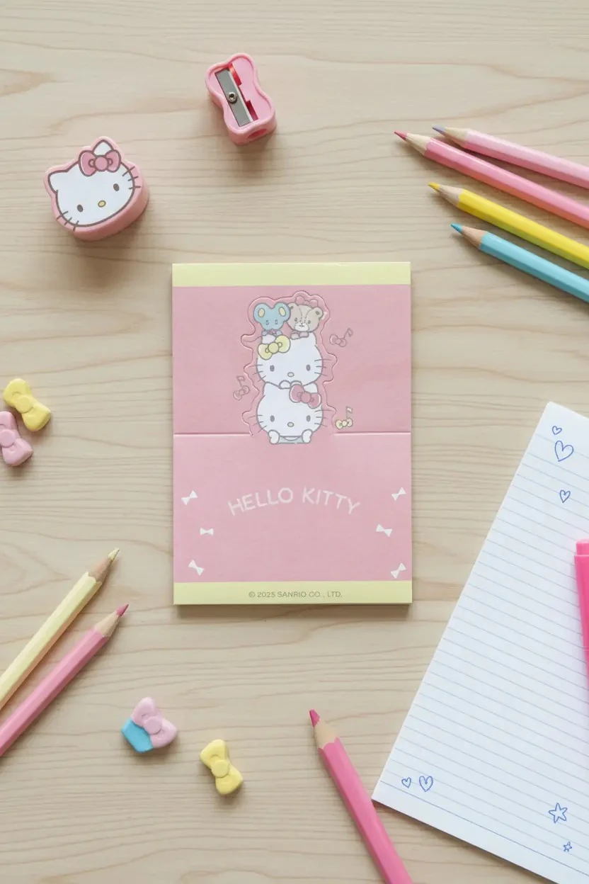 Sanrio Lisanslı Standlı Not Defteri - Hello Kitty