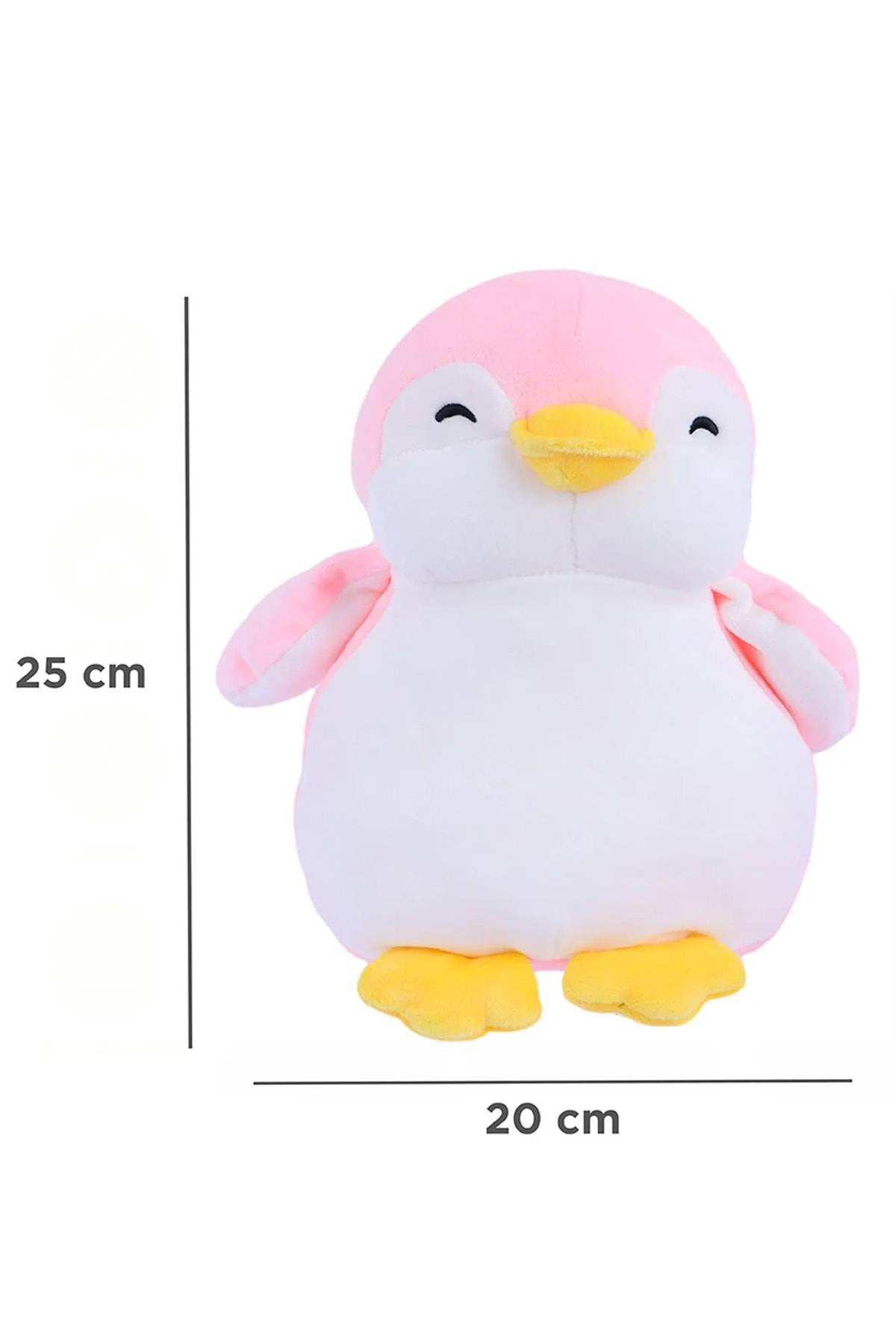 23cm Penguen Peluş Oyuncak (Pembe)