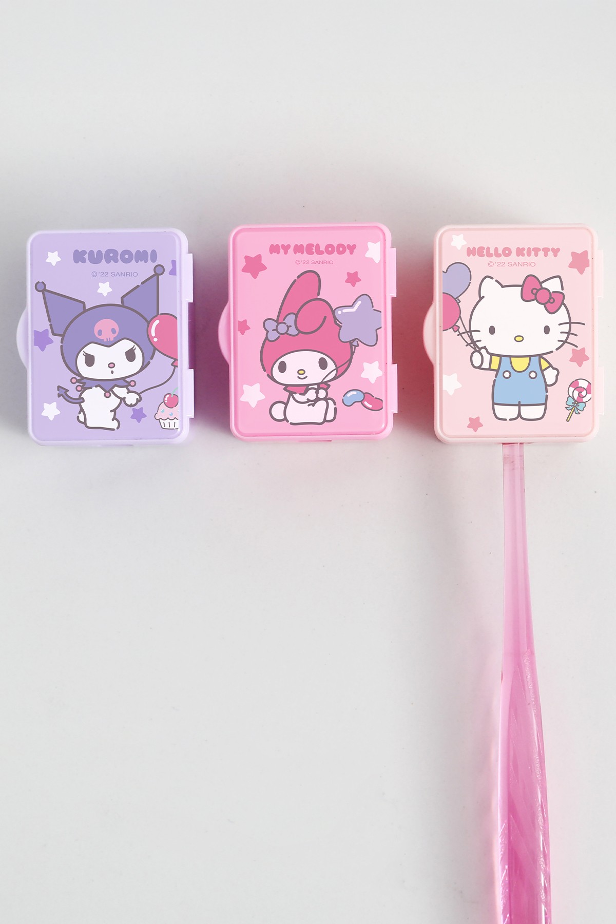 Sanrio Lisanslı Eğlence Parkı Serisi Diş Fırçası Tutucu - 2'li