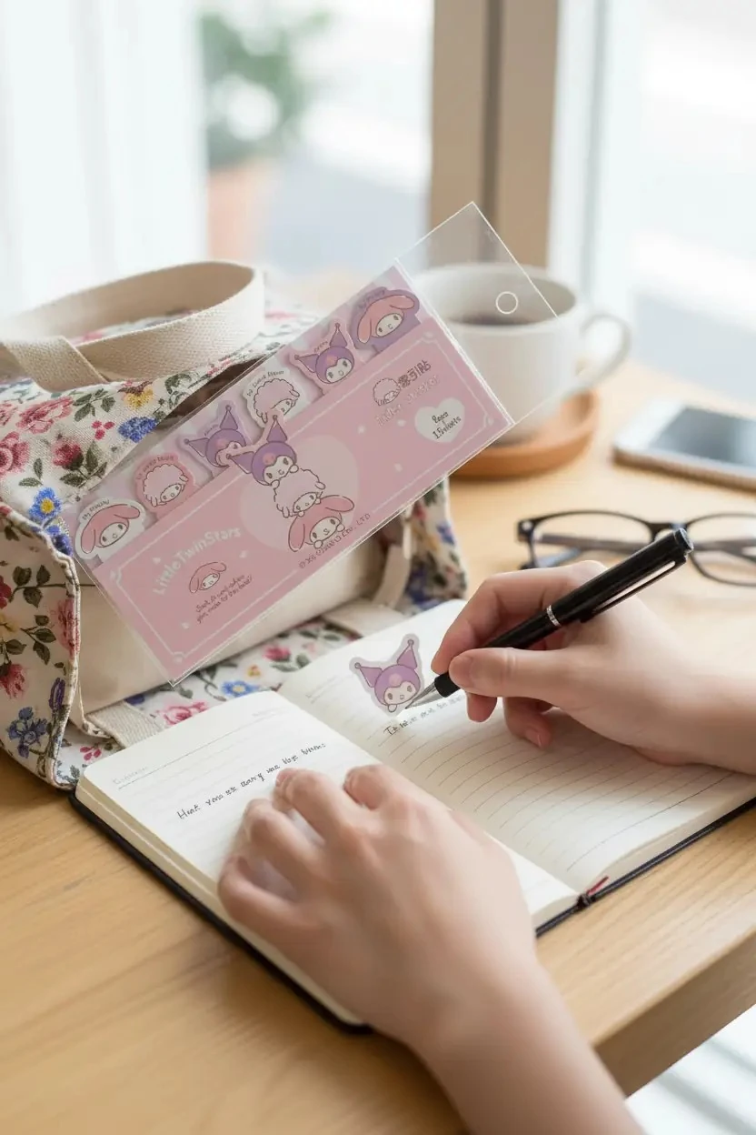 Sanrio Lisanslı My Melody & Kuromi Yapışkanlı Not Kağıdı Seti