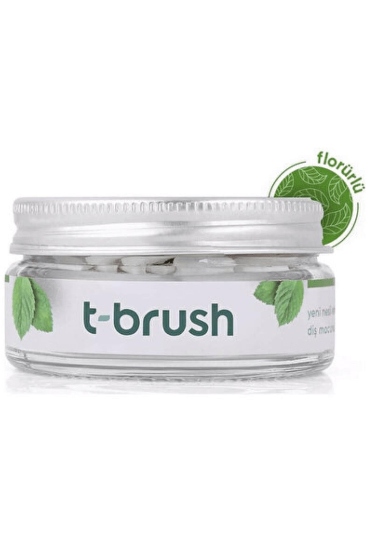 T-Brush Nane Aromalı Diş Macunu Tabletleri Florürlü