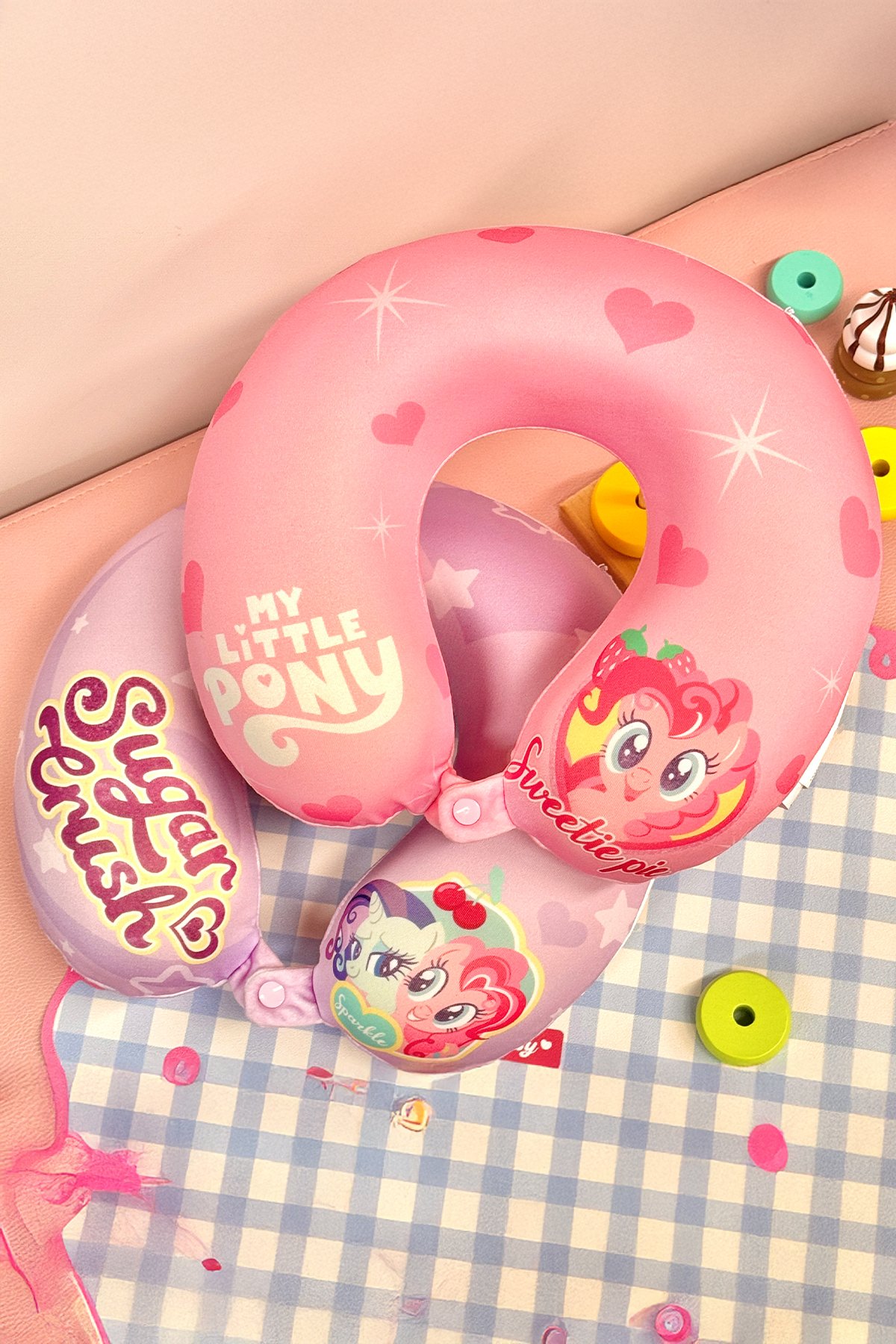 My Little Pony Lisanslı Hafızalı Köpük Boyun Yastığı (Mor)