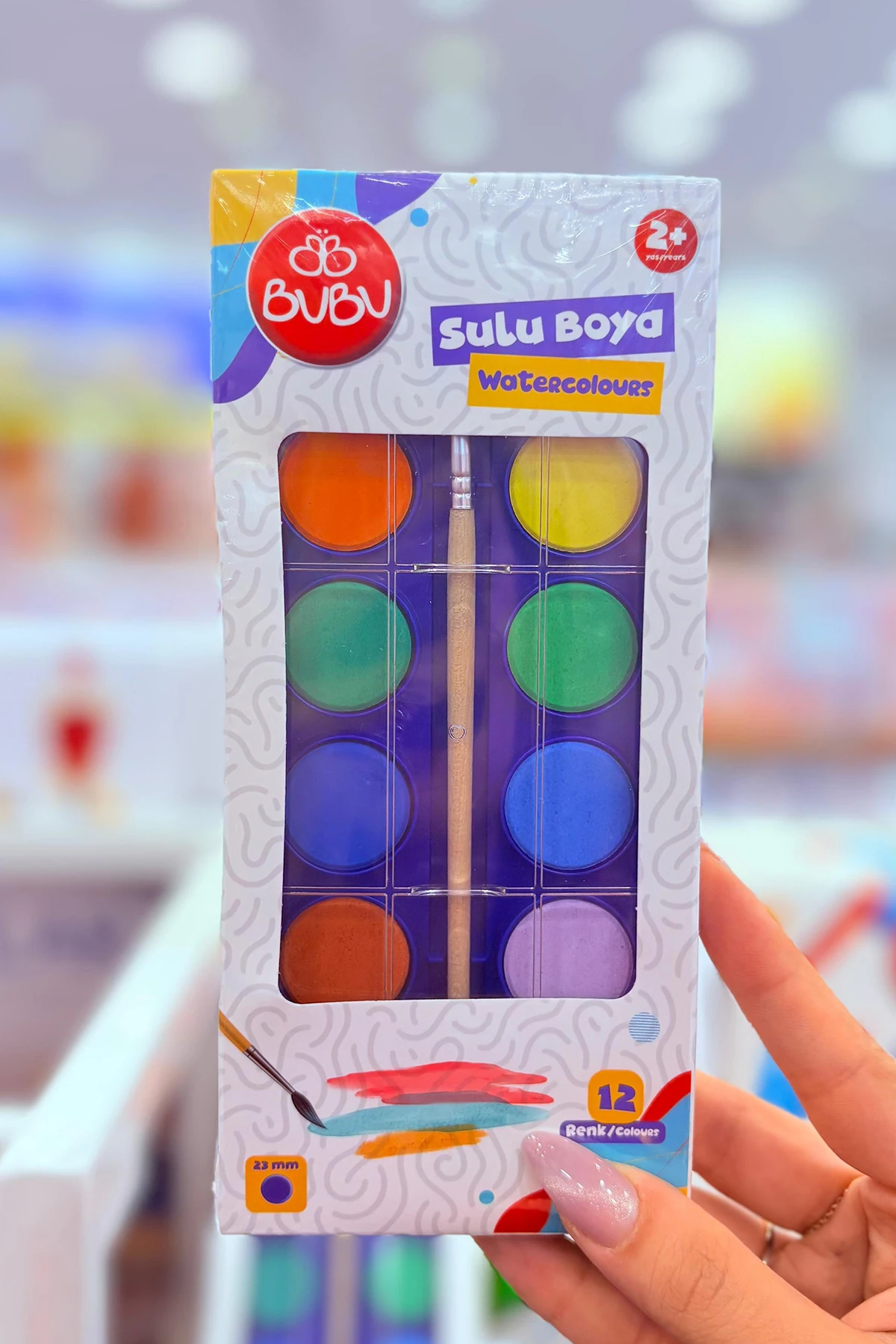 Bu-Bu Sulu Boya 12 Renk