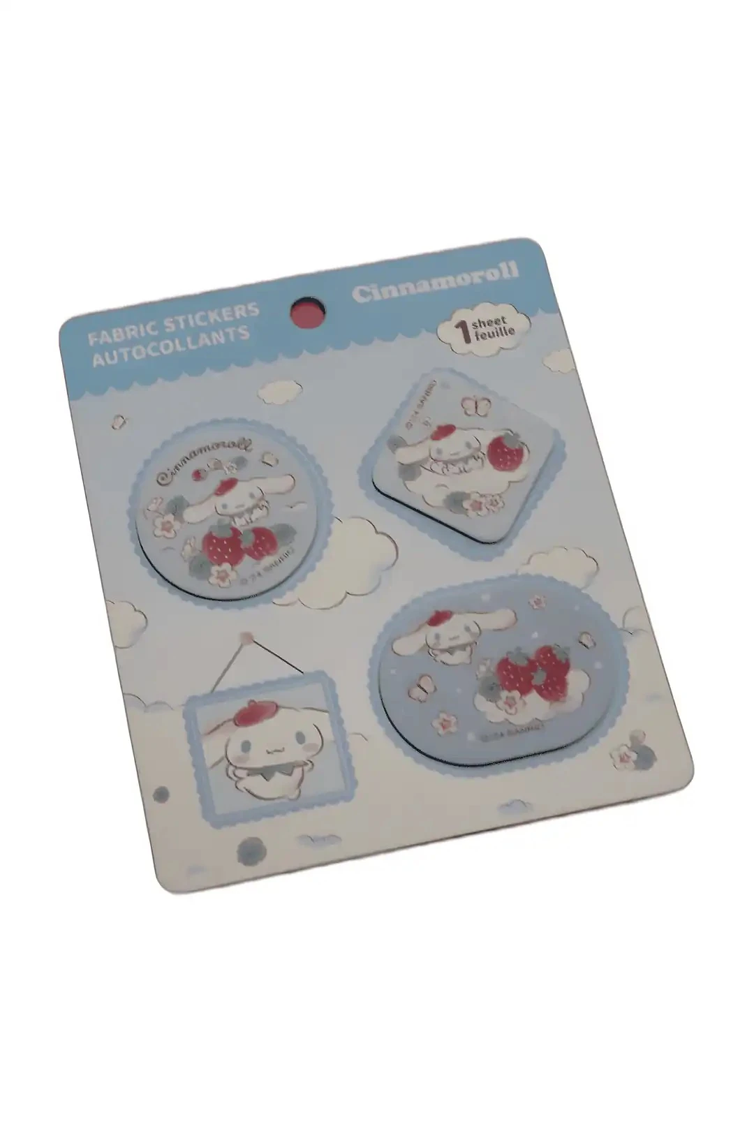 Sanrio Lisanslı Çilek Koleksiyonu Yapışkanlı Kumaş Sticker