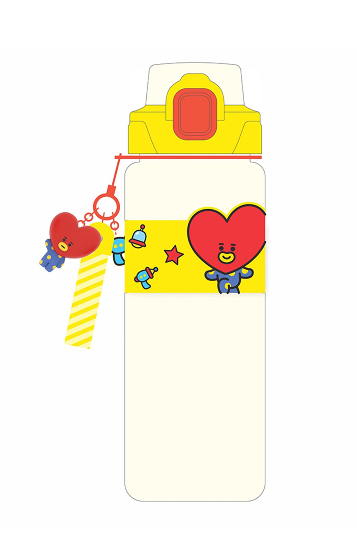 BT21 Lisanslı Askılı ve Kılıflı Plastik Şişe (800mL) - Tata
