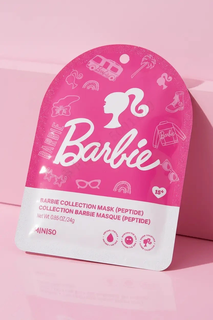 Barbie Lisanslı Kolajen İçerikli Kağıt Yüz Maskesi