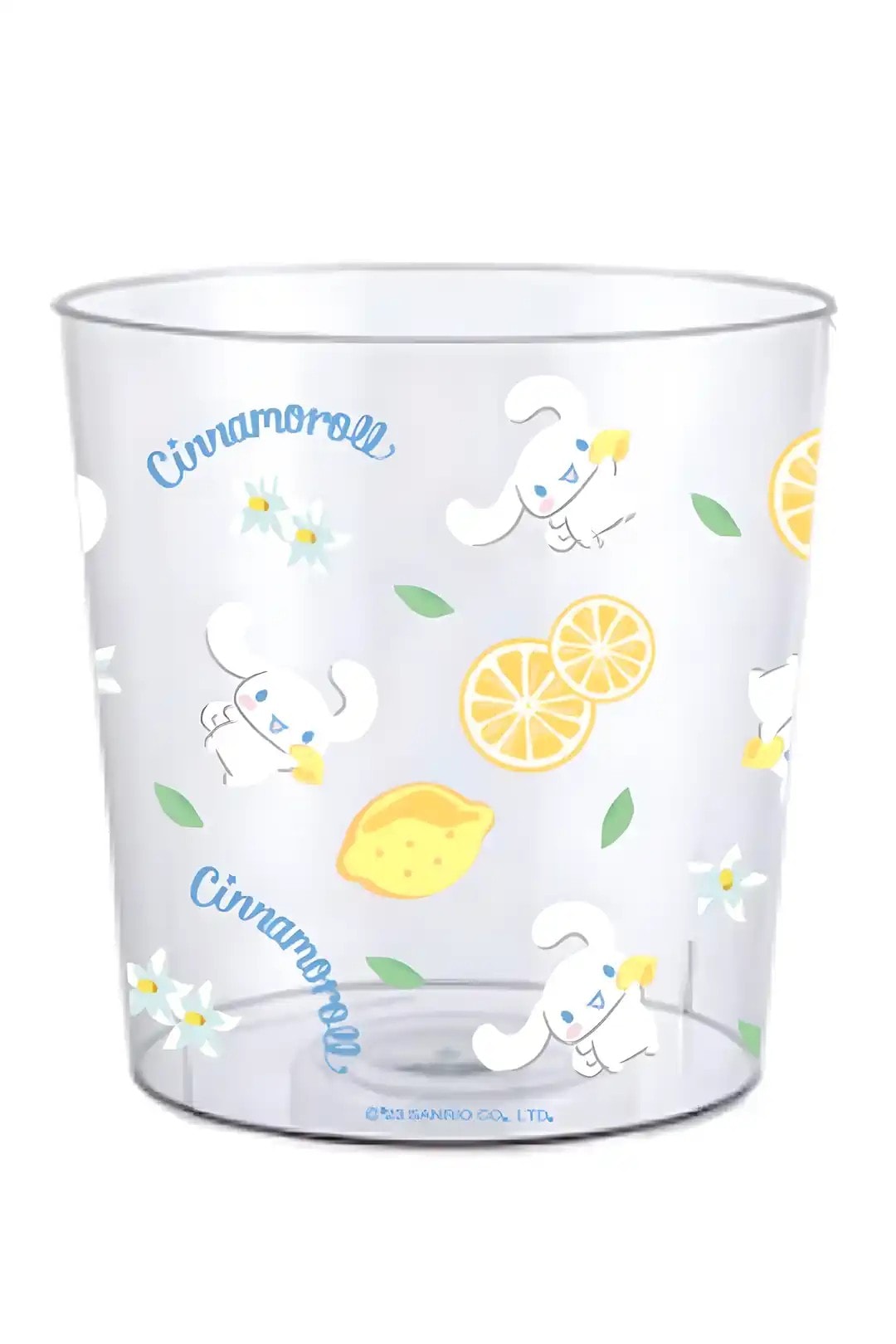 Sanrio Lisanslı Çiçek Desenli PET Şeffaf Çöp Kovası (L) - Cinnamoroll