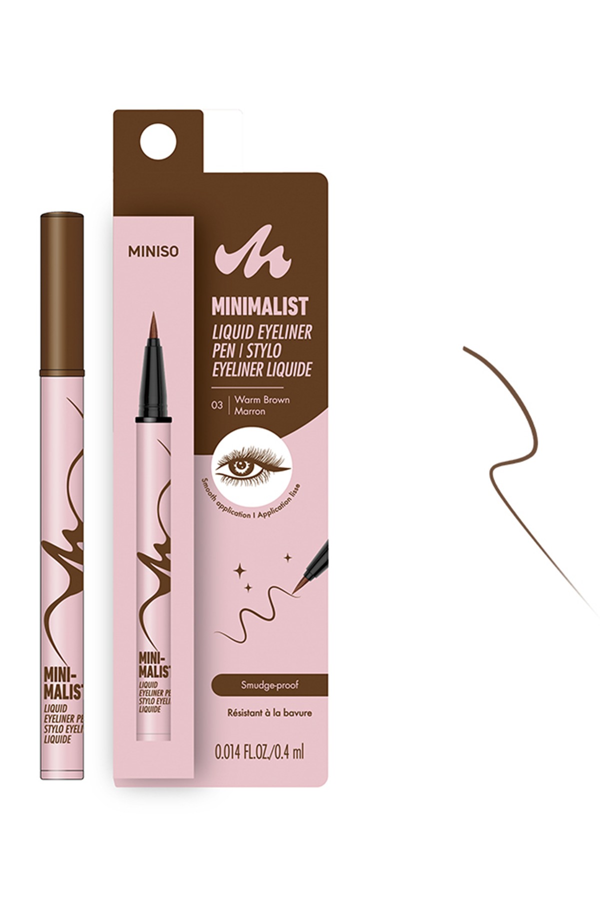 Minimalist Serisi Eyeliner (03 Kızıl Kahve)