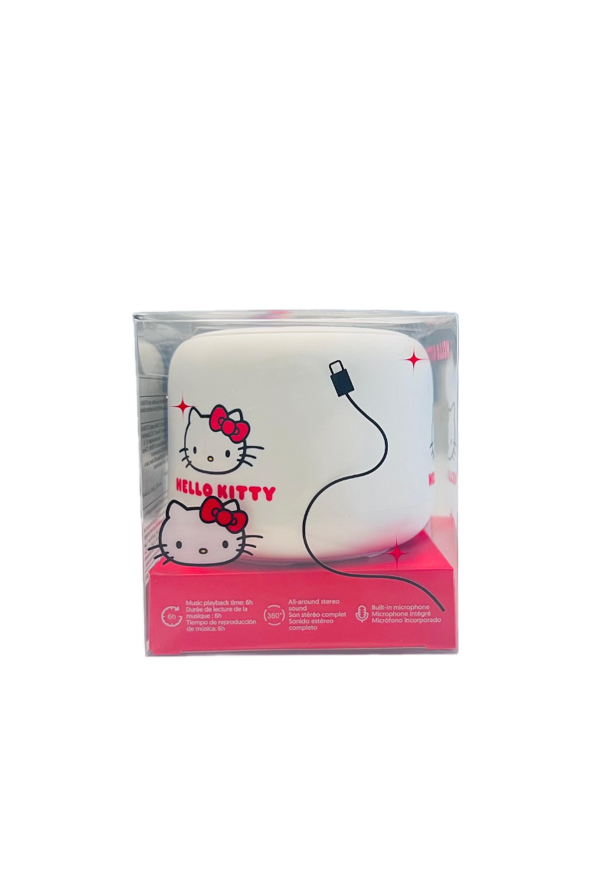 Hello Kitty Lisanslı Yuvarlak Bluetooth Hoparlör (Model: Bt2)