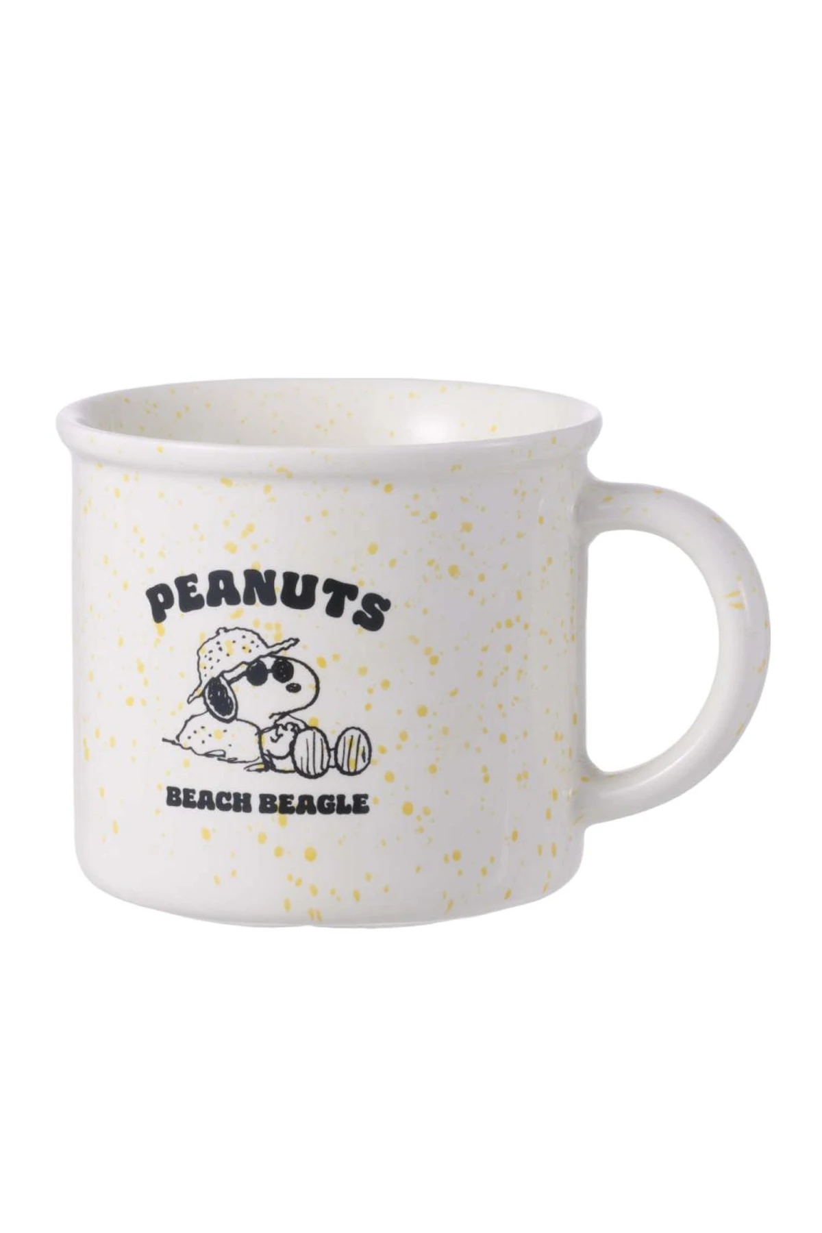 Snoopy Lisanslı Sırlanmış Seramik Kupa 320 ml (Sarı)