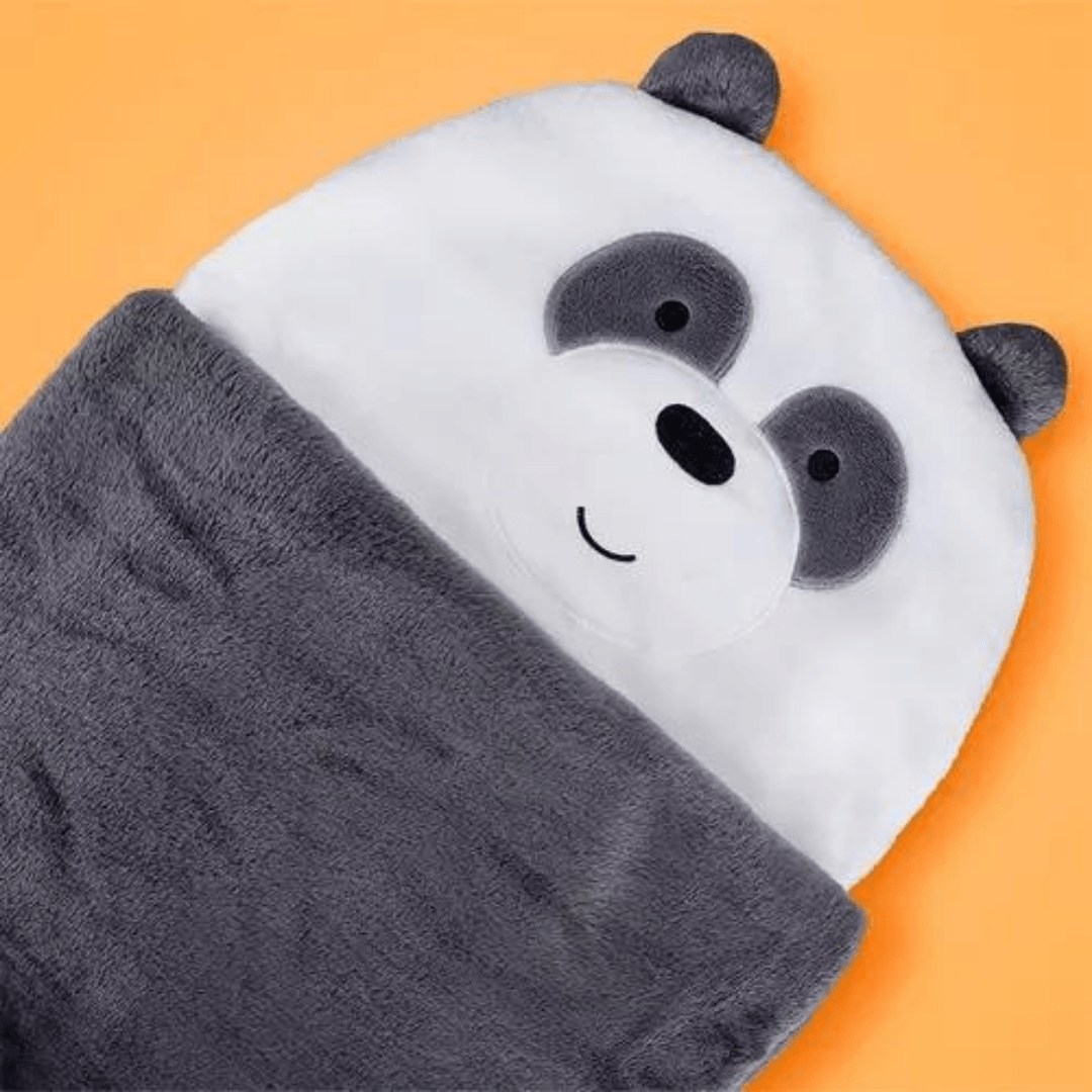 We Bare Bears Lisanslı Katlanabilir Battaniye - Panda