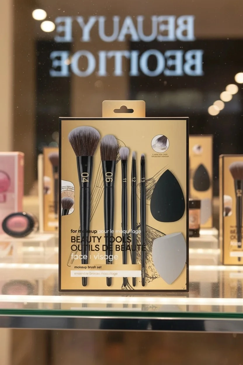 Black Gold Serisi Makyaj Fırçası ve Beauty Blender Seti