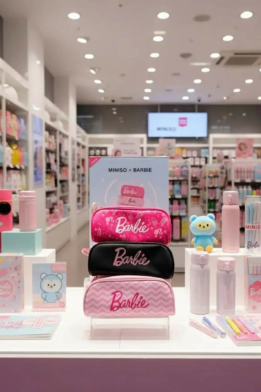 Barbie Lisanslı Büyük Fermuarlı Kalemlik