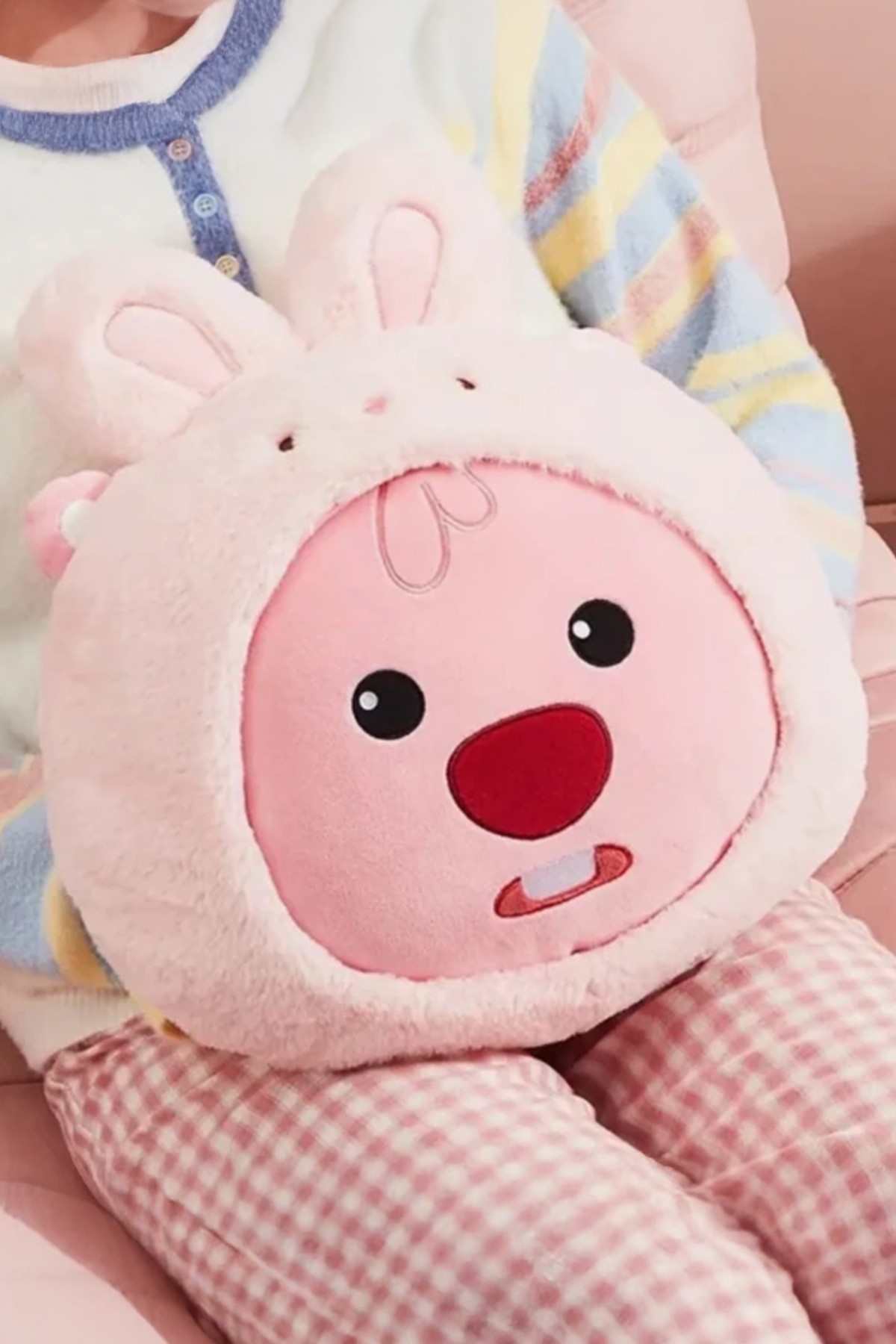 Zanmang Loopy Lisanslı Kostümlü Peluş Yastık (40cm) - Tavşan