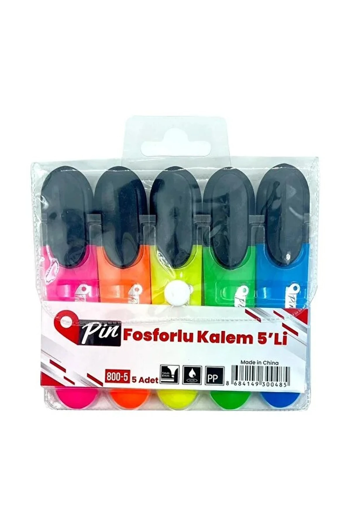 PİN Fosforlu Kalem 5 Renk