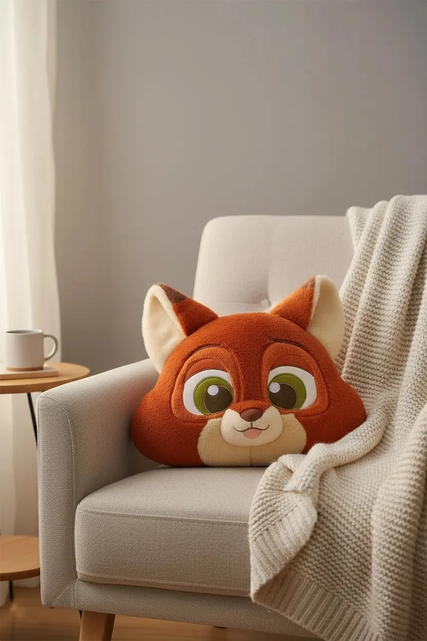 Disney Zootropolis Lisanslı 45 cm Yastık (Nick)