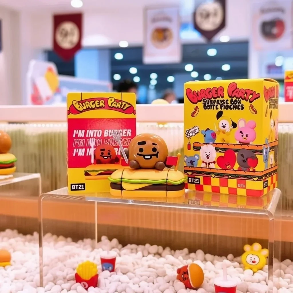 BT21 Lisanslı Burger Parti Serisi Sürpriz Figürlü Kutu - Blind Box