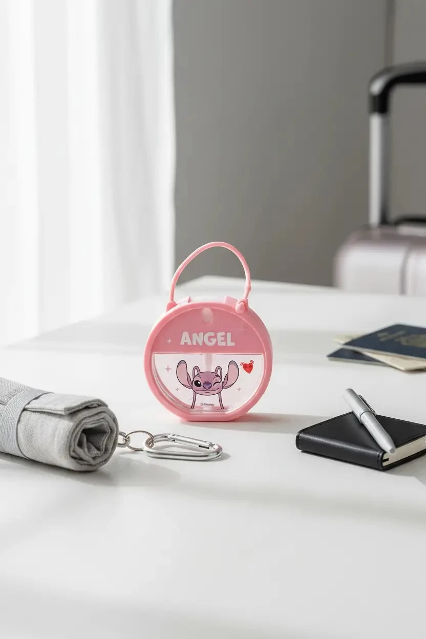 Disney Lisanslı Angel Taşınabilir Parfüm Şişesi Spreyli Askılı 7.8 Cm