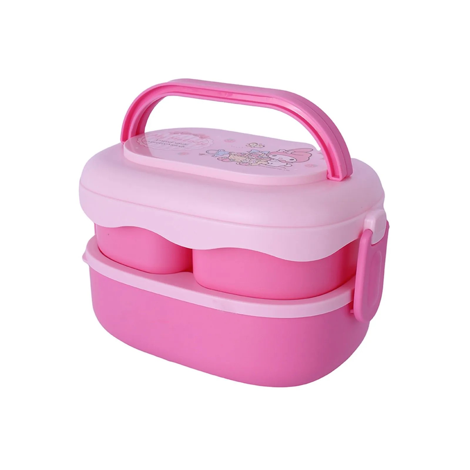 Sanrio Lisanslı Çift Katmanlı Askılı Yemek Kabı - 1600 ml