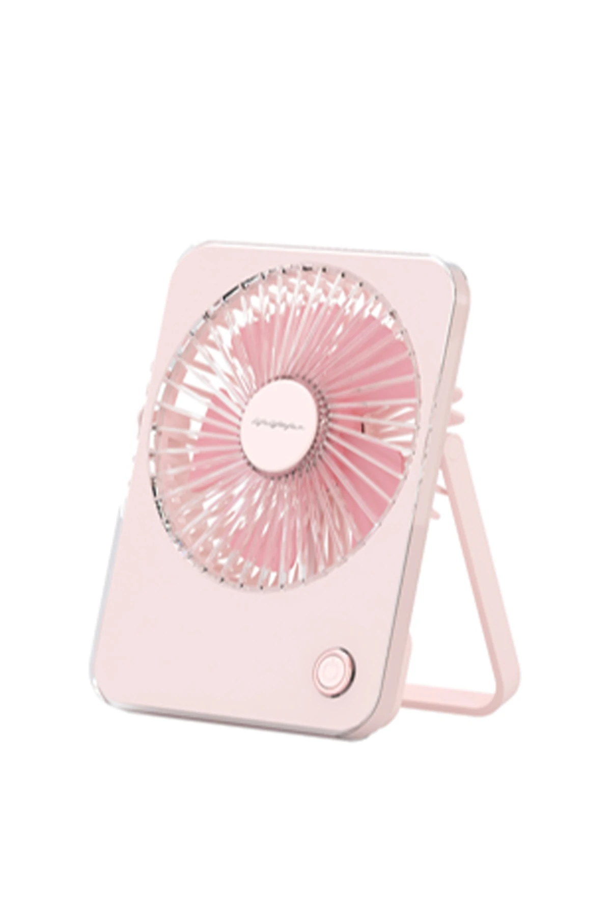 Makaron Serisi Katlanabilir Mini Fan (Pembe)