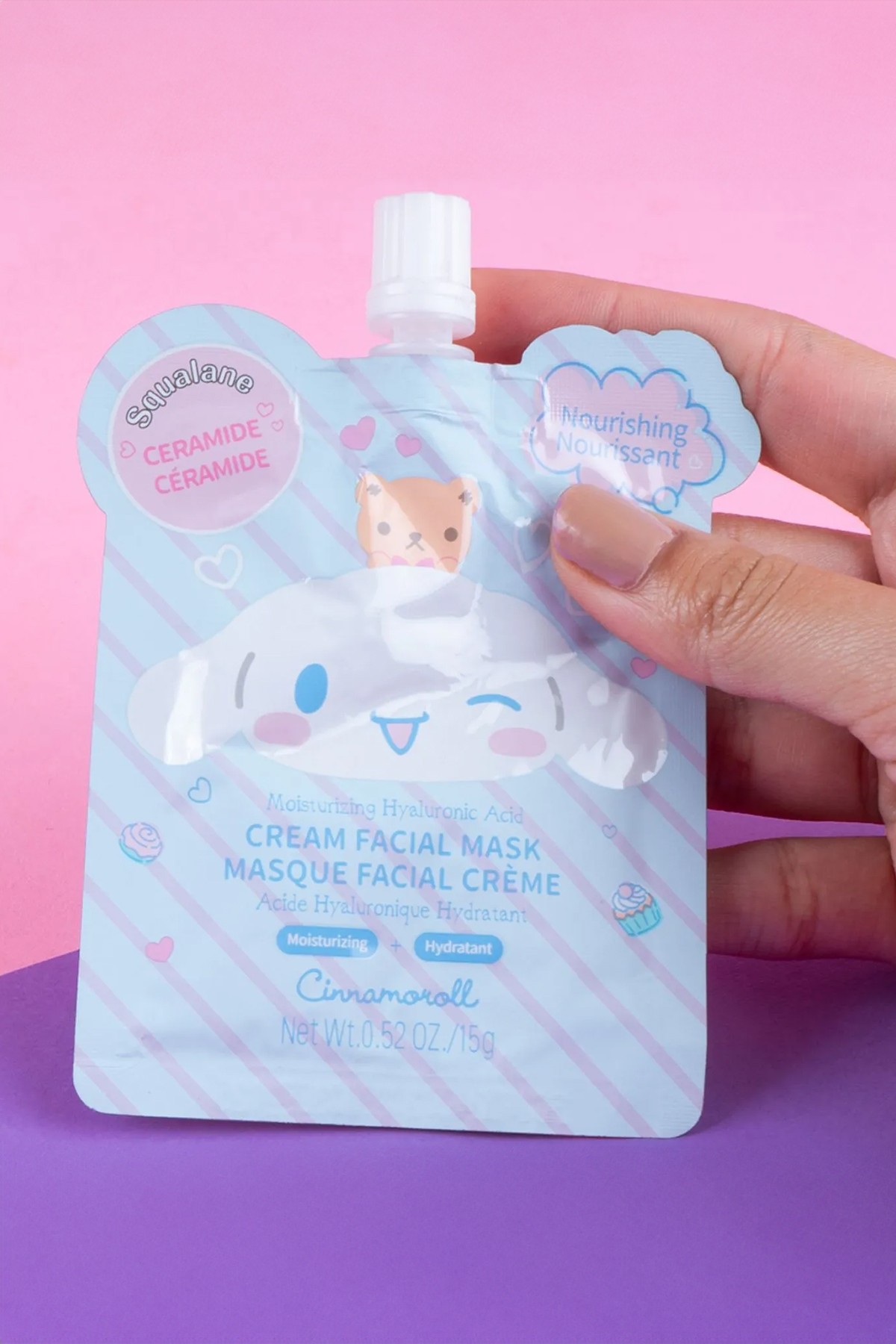 Sanrio Lisanslı Hyaluronic Asitli Krem Yüz Maskesi - Cinnamoroll