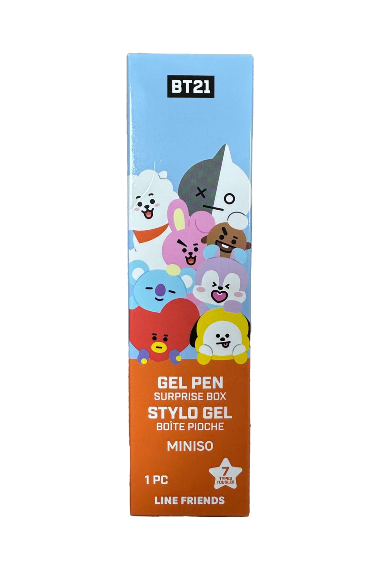 BT21 Lisanlı Jel Kalem Sürpriz Kutu Seti (7 Çeşitli Model) - Blind Box