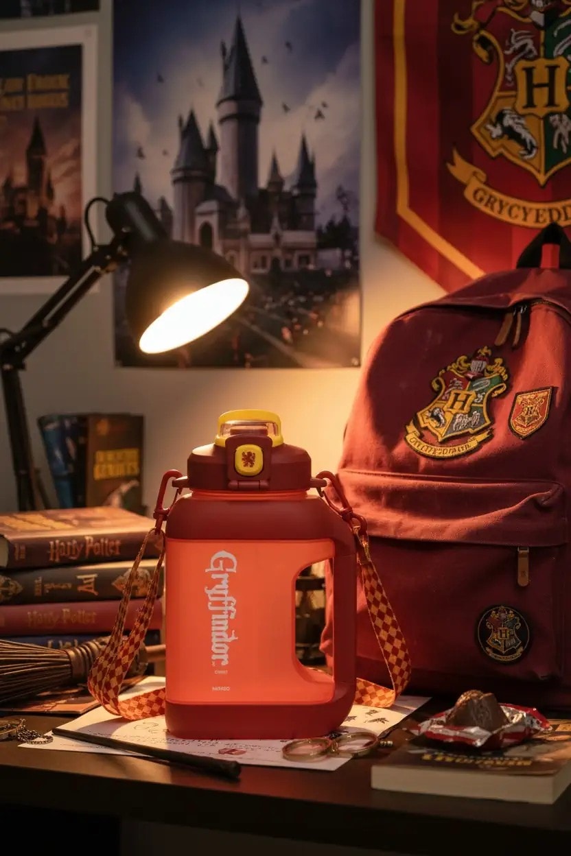 Harry Potter Lisanslı Plastik Suluk (1600ml) - Gryffindor