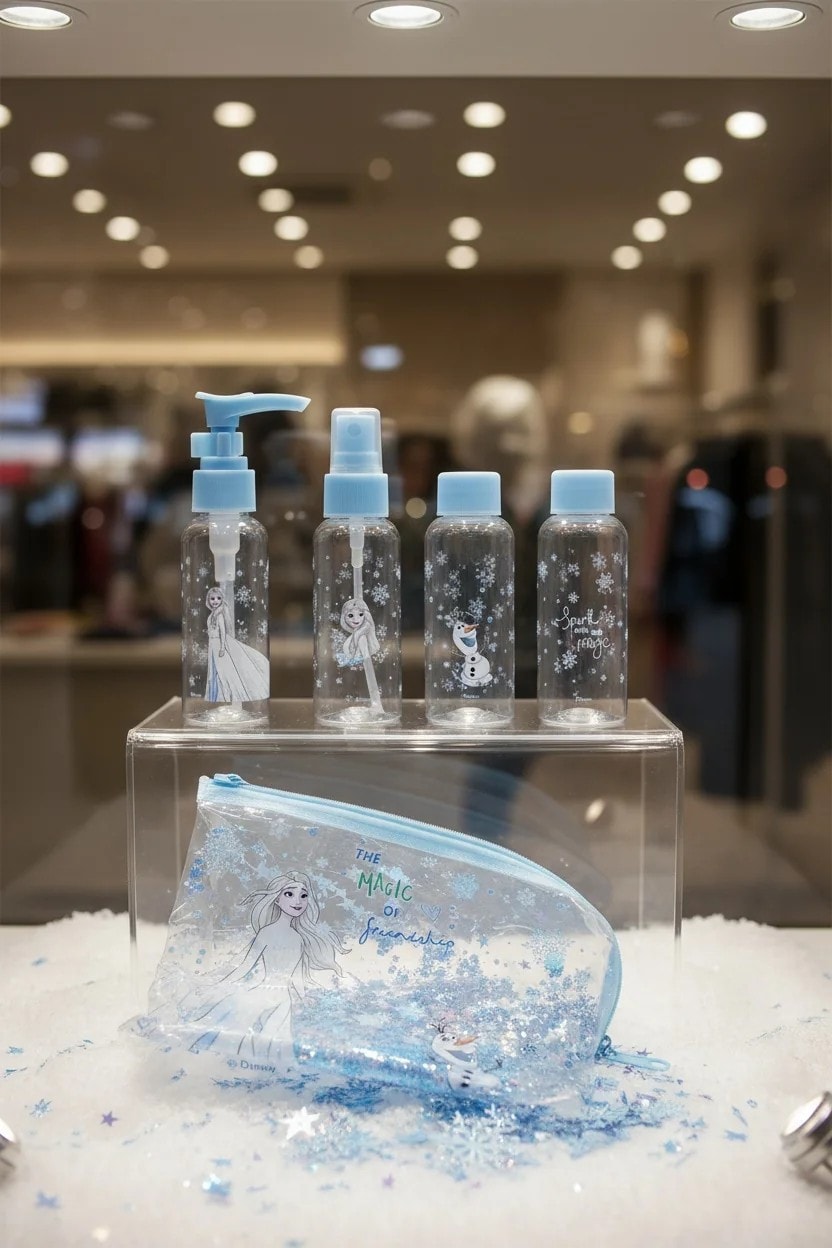 Disney Frozen Lisanslı Seyahat Şişe Seti (4 Parça)