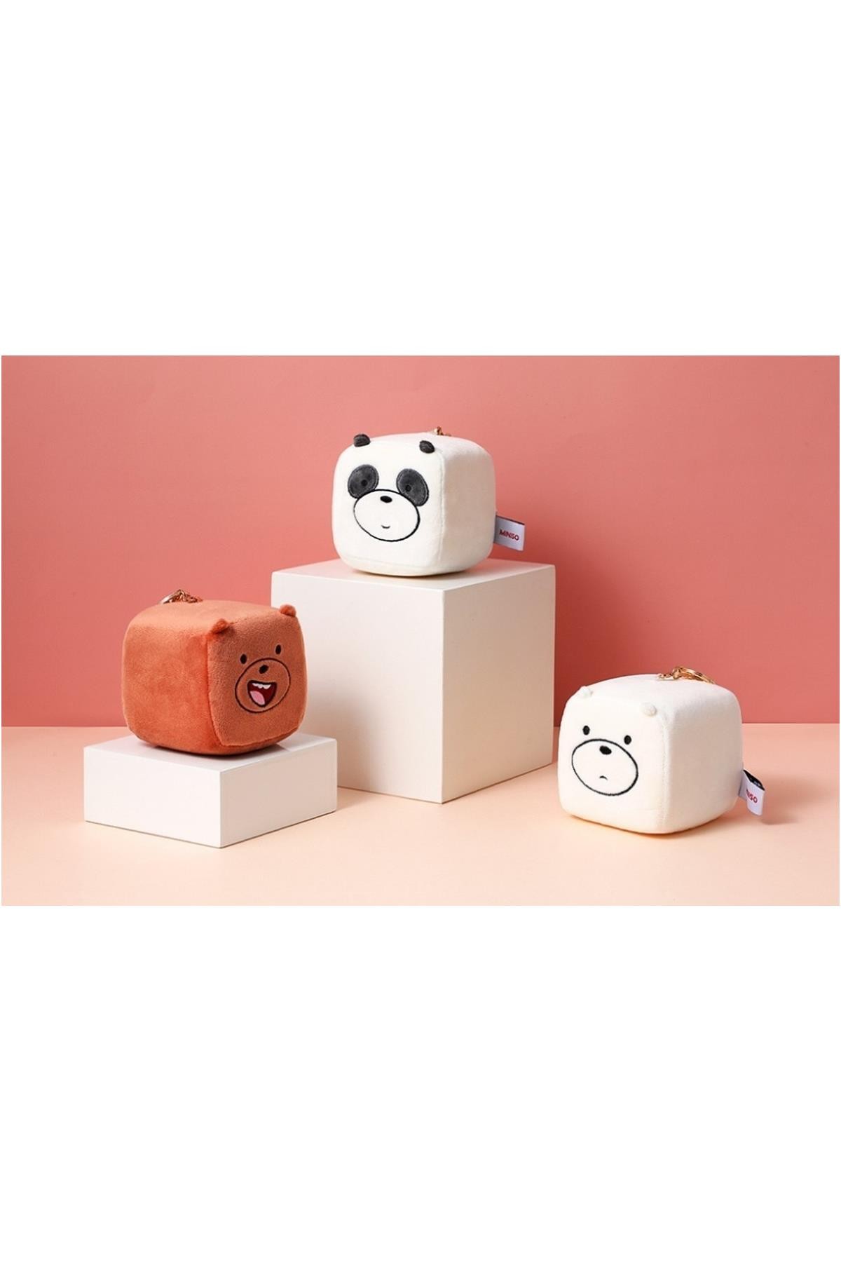 We Bare Bears Oyuncak Küp Anahtarlık (Buz Ayısı)