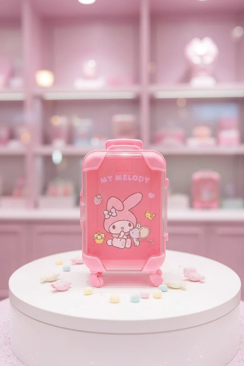 Sanrio Lisanslı My Melody Mini Bavul Saklama Kutusu