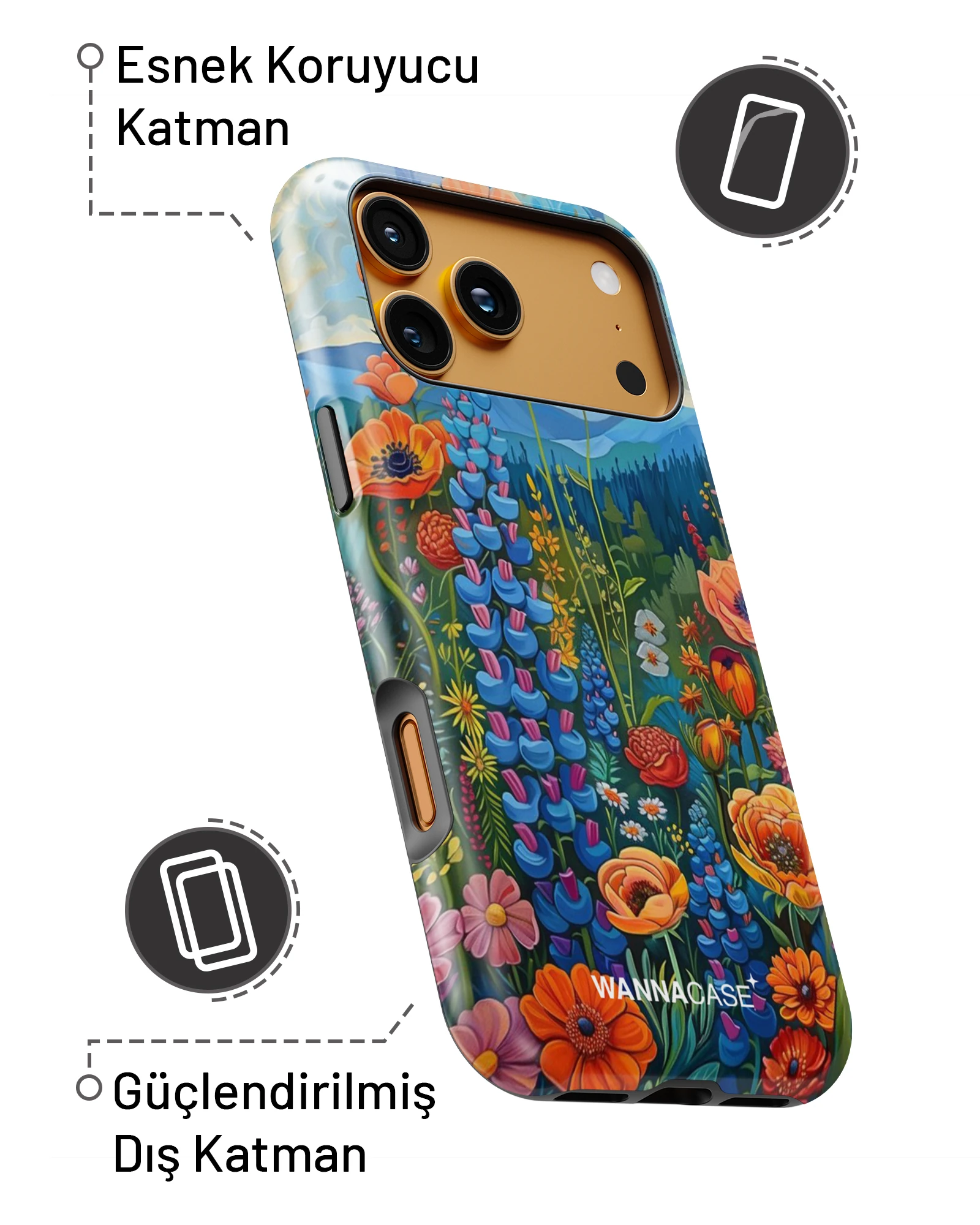 iPhone 17 Pro Max Wild Garden Essential Tough Telefon Kılıfı